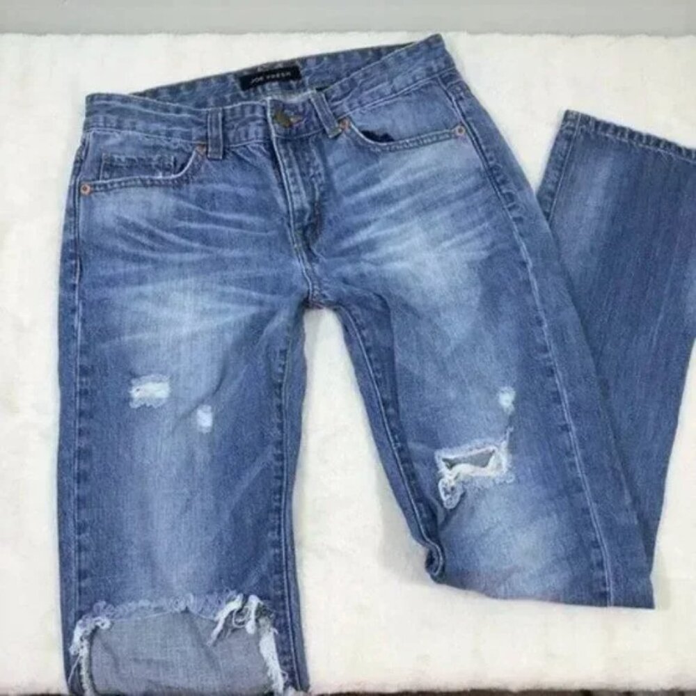 Joe Fresh Distressed Boyfriend Jeans 25" Waist